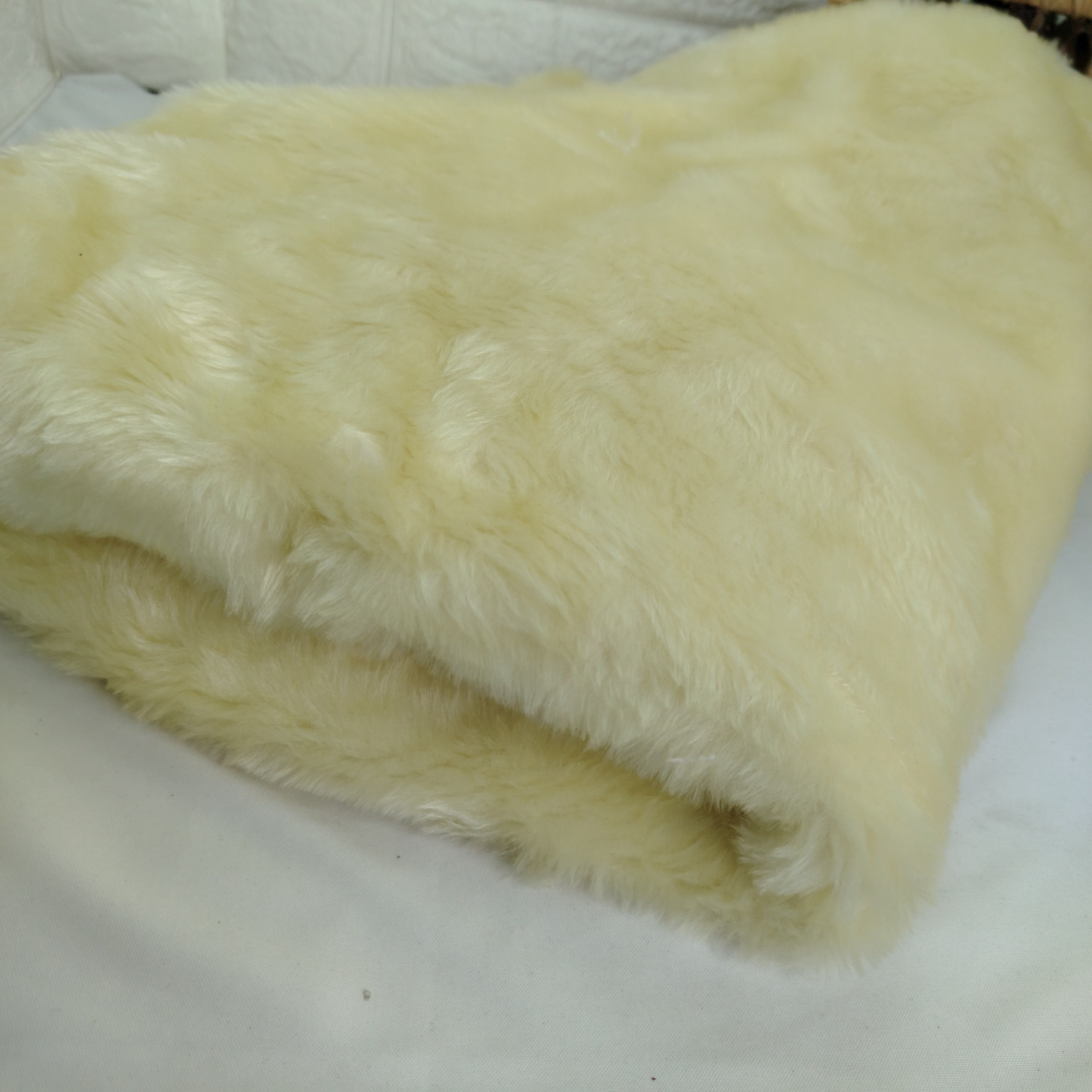 Tecido Pelucia cor Creme