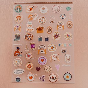 Adesivo para tecido - Coleção Bordado - Preço especial de lançamento