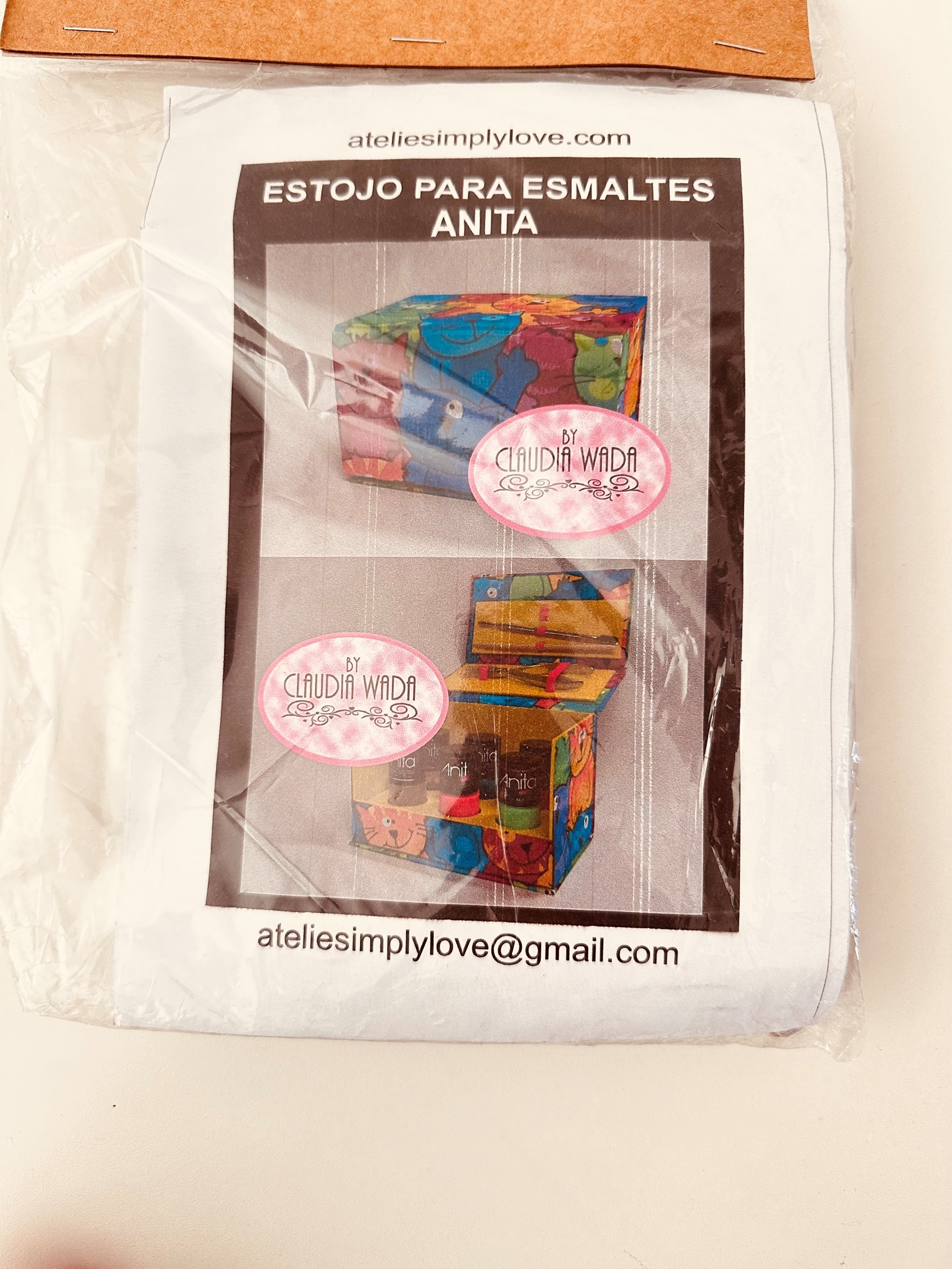 Projeto de cartonagem Estojo para Esmaltes