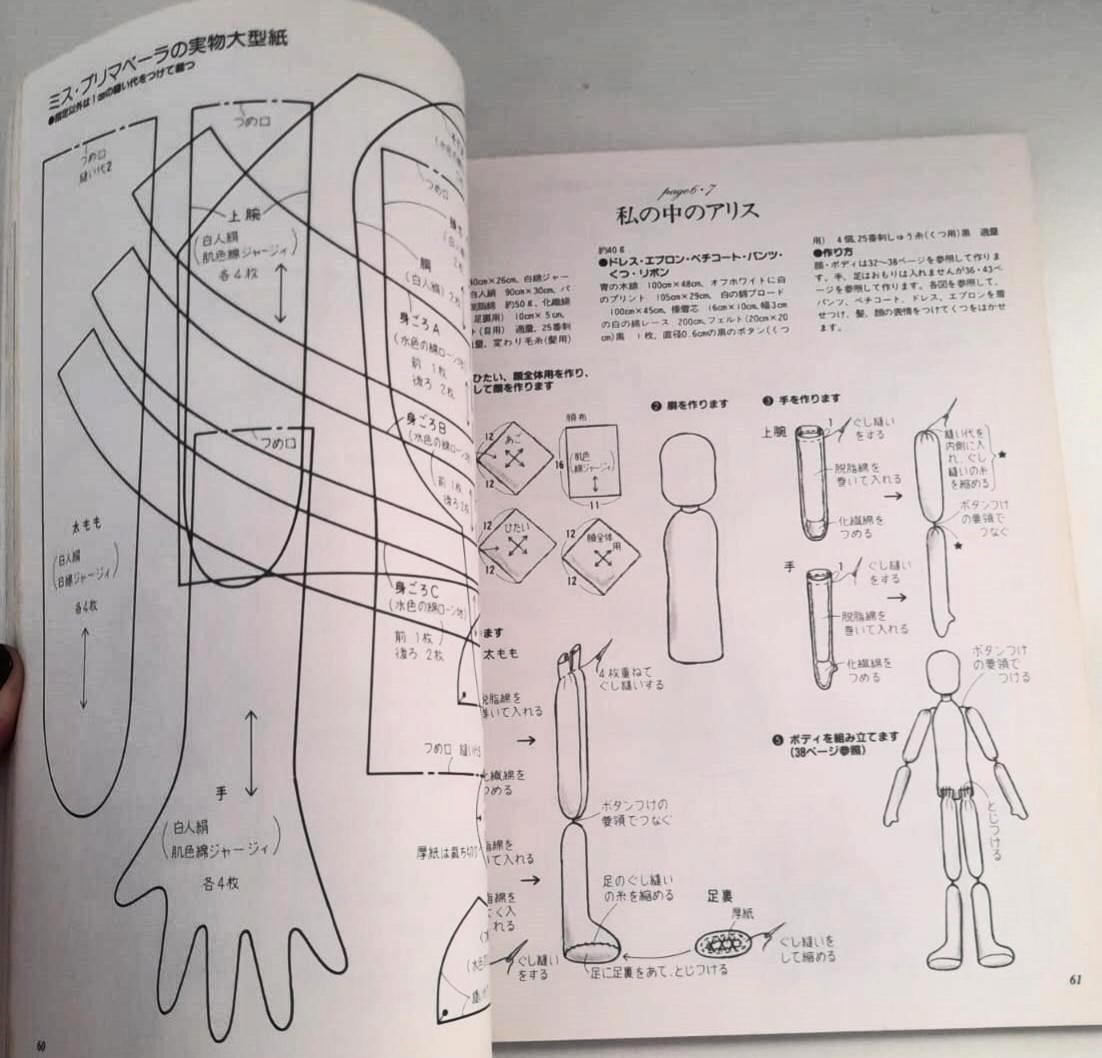 Projetos completos de Bonecas Japonesas