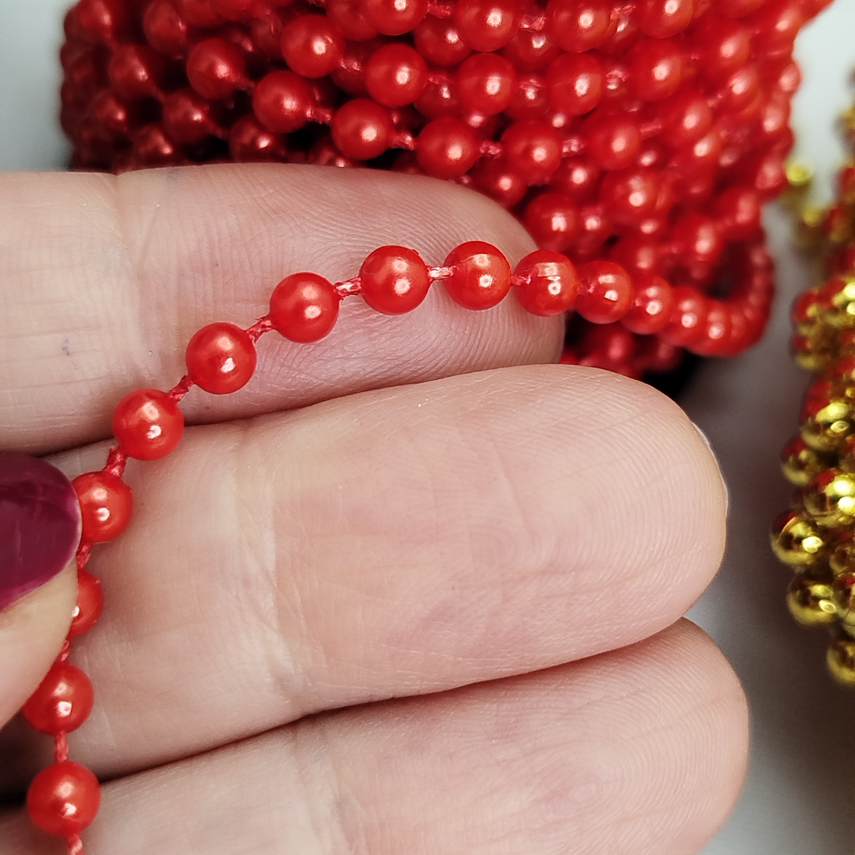 MIX Cordão de Perolas Aljofre com Várias Cores, Modelos e Metragens