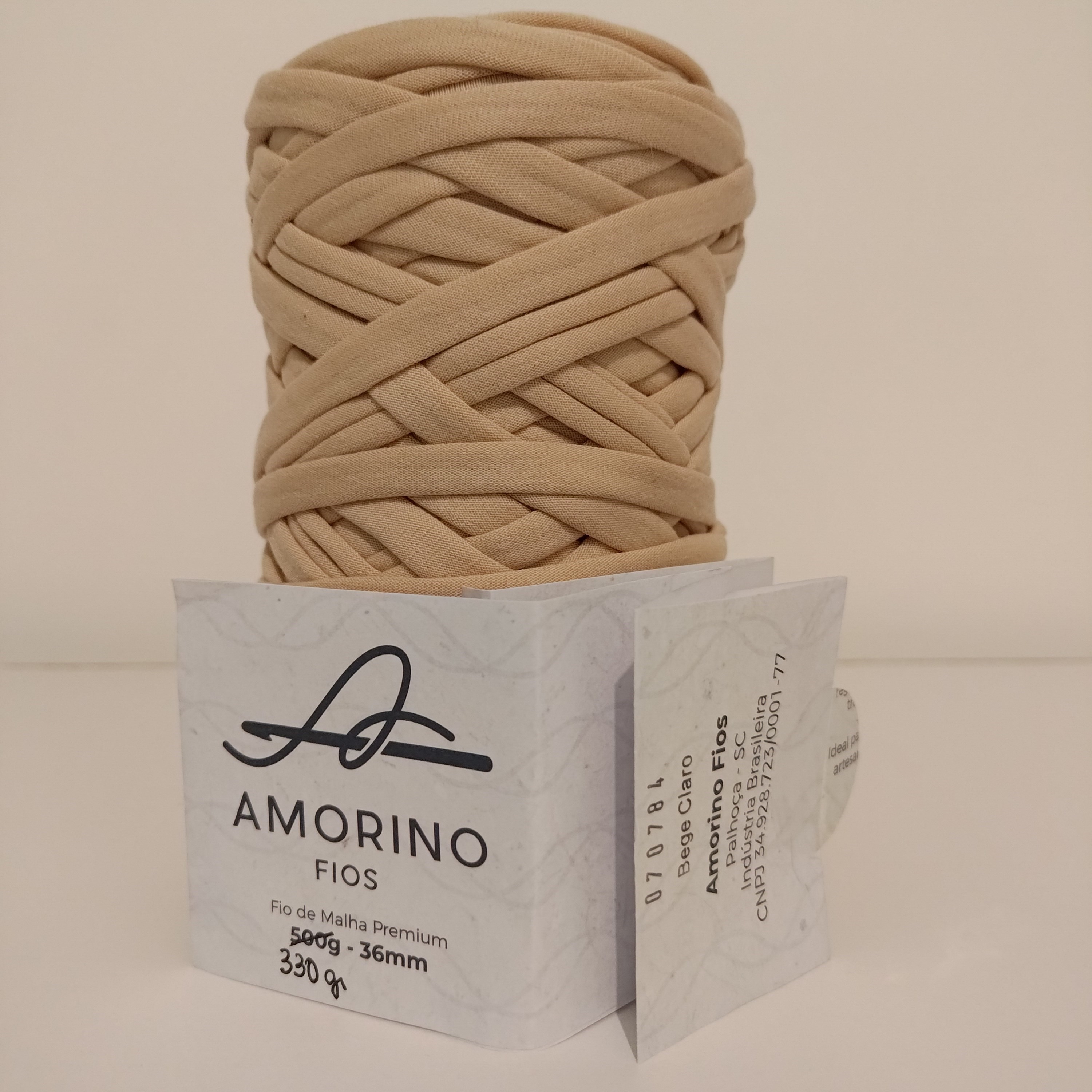 Fio de malha Amorino 36mm usado Bege claro