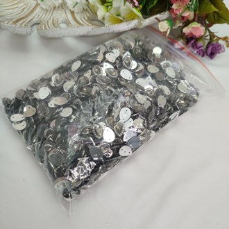 Chaton Gota  cor  Fume com Borda  - pacote com aprox 220 gramas