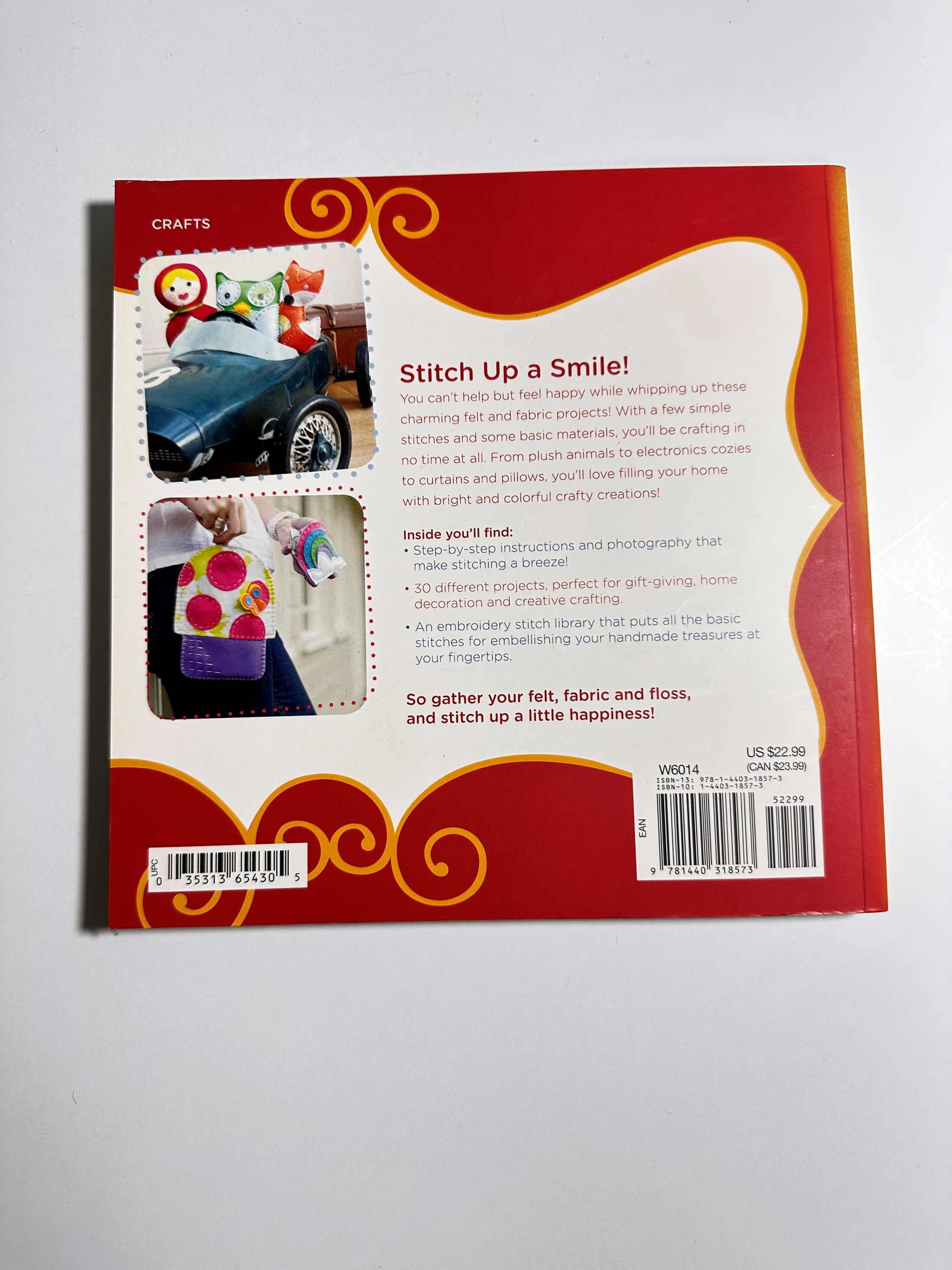 Livro importado Happy Stich 30 Felt & Fabric Projects for Everyday