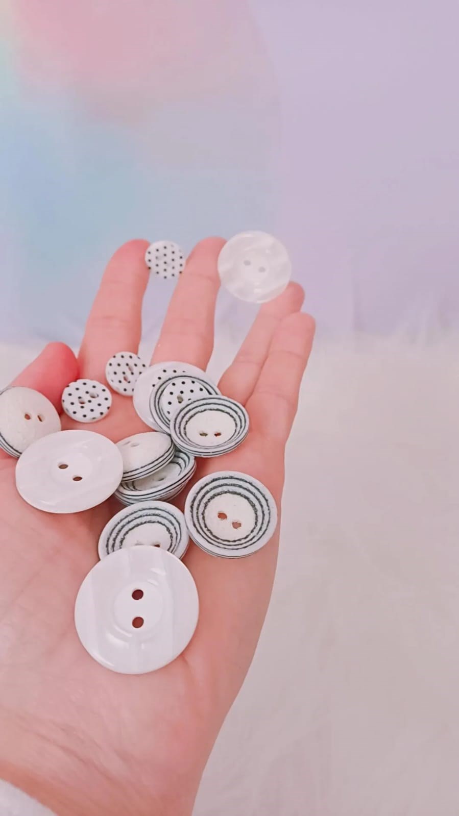 COLEÇÃO PÉROLAS E FLORES - kit com 38 botões