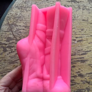 Molde de silicone flexível e grosso formato sapatilha de bailarina para vela, resina ou cimento