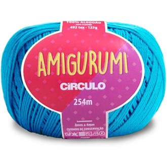 Novelo Amigurumi Círculo - Cor Turquesa 