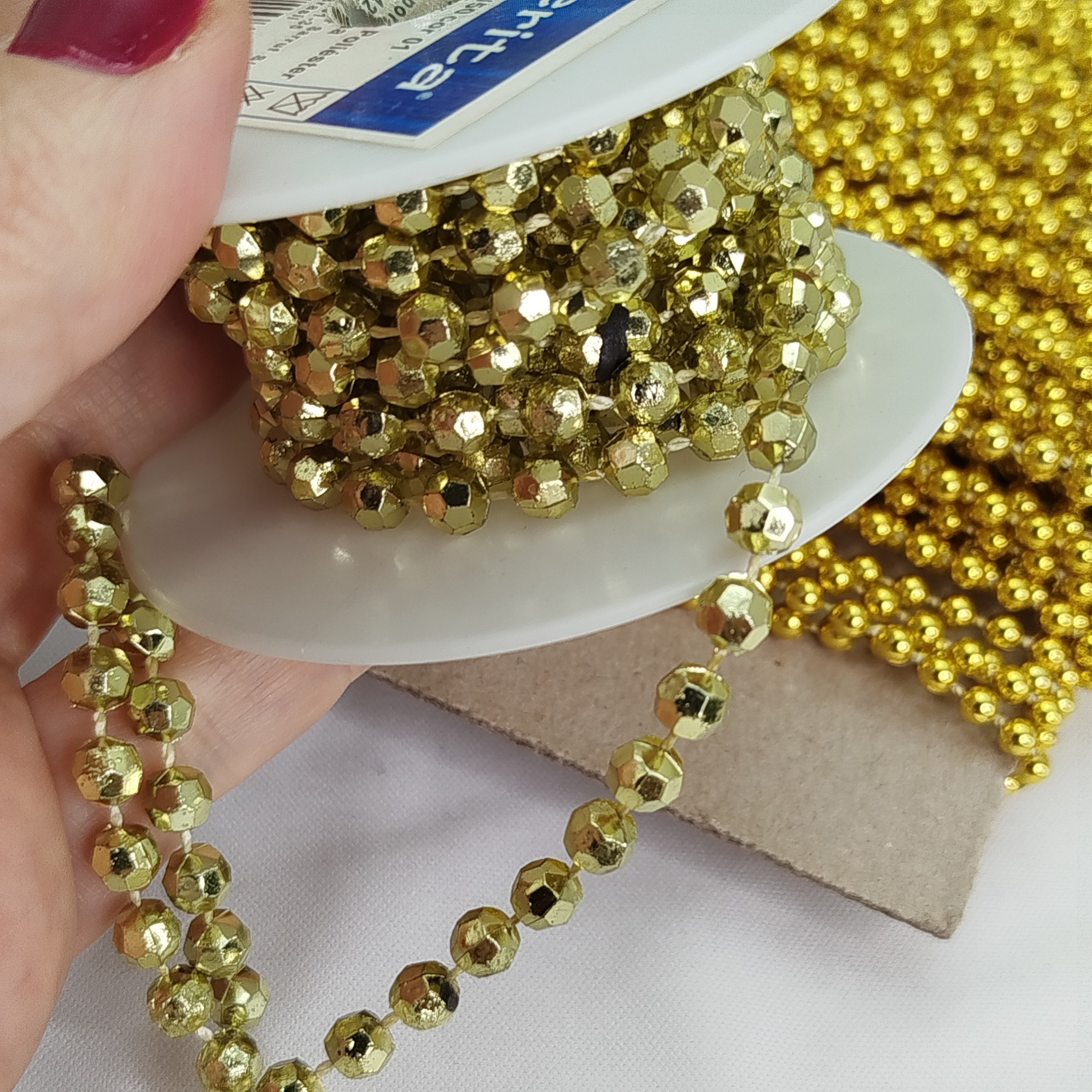 MIX Cordão de Perolas Aljofre com Várias Cores, Modelos e Metragens