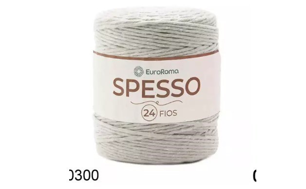 Barbante 24 fios Spesso EuroRoma Caqui-300