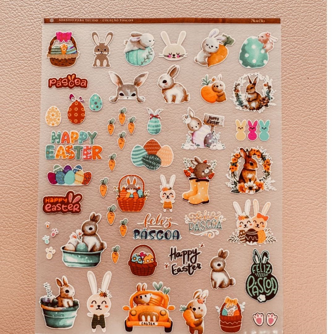 Adesivo para tecido - Coleção Páscoa - Preço especial de lançamento
