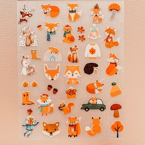 Adesivo para tecido - Coleção Raposas - Preço especial de lançamento