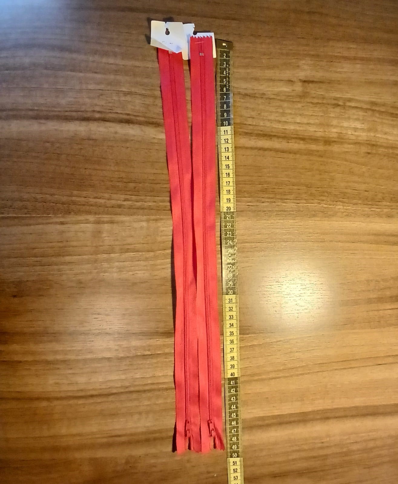 Kit Zíper Vermelho 48 cm (2 unidades)