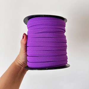 Elástico chato 10mm cor roxo