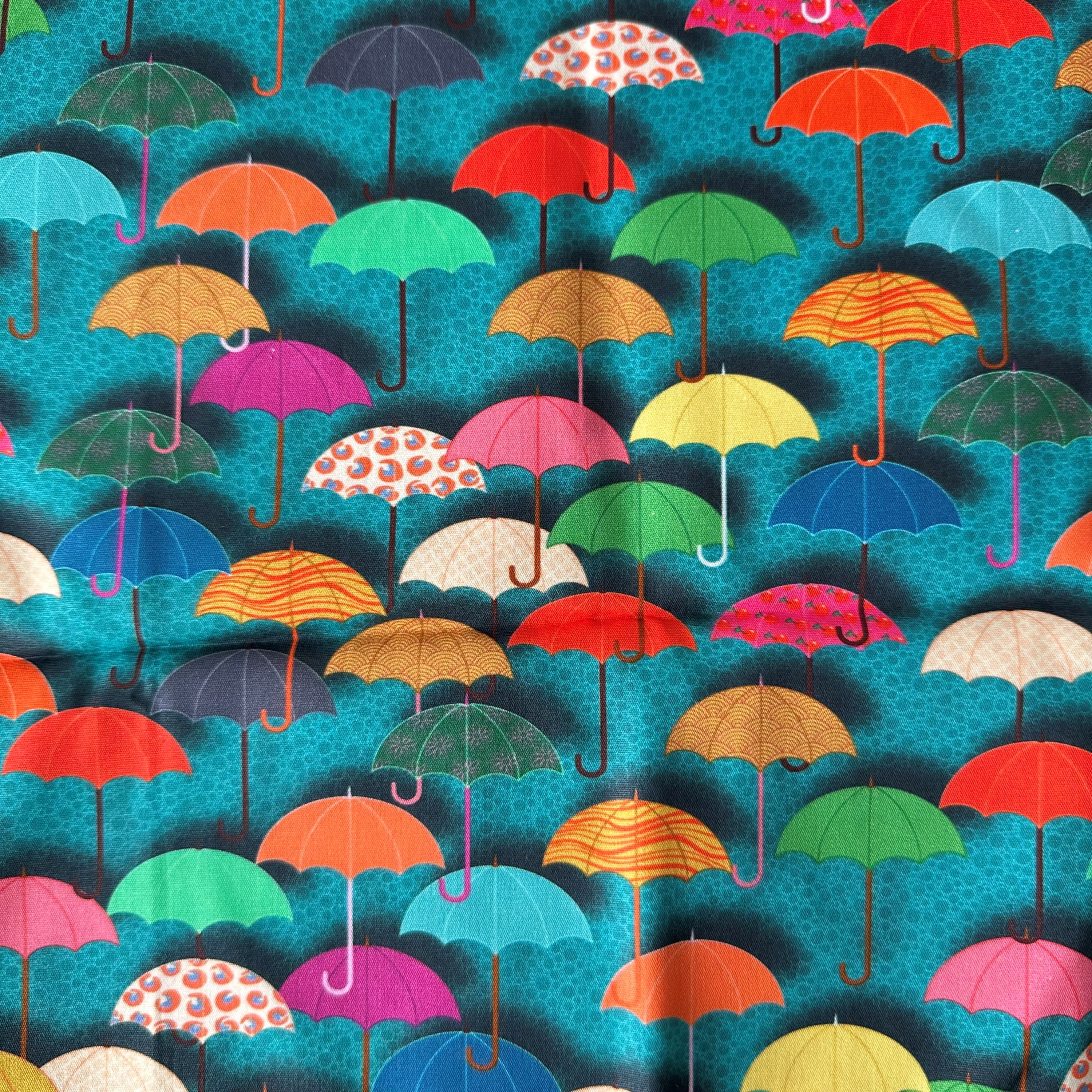 TECIDO TRICOLINE ESTAMPADO GUARDA CHUVA AFONSO FRANCO