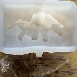 Molde de silicone formato família urso