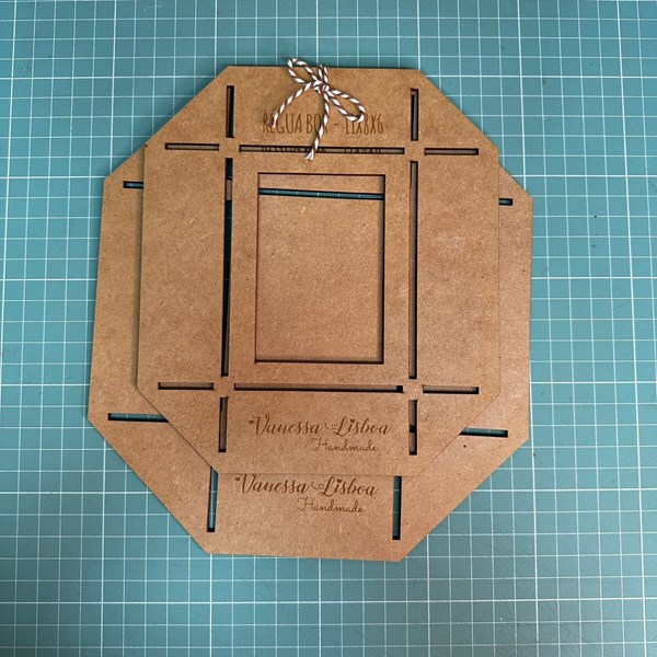 Kit de réguas para fazer caixas de embalagem tamanho 11x8x6