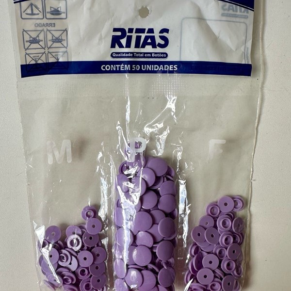 Botão Tic Tac 12 Lilás