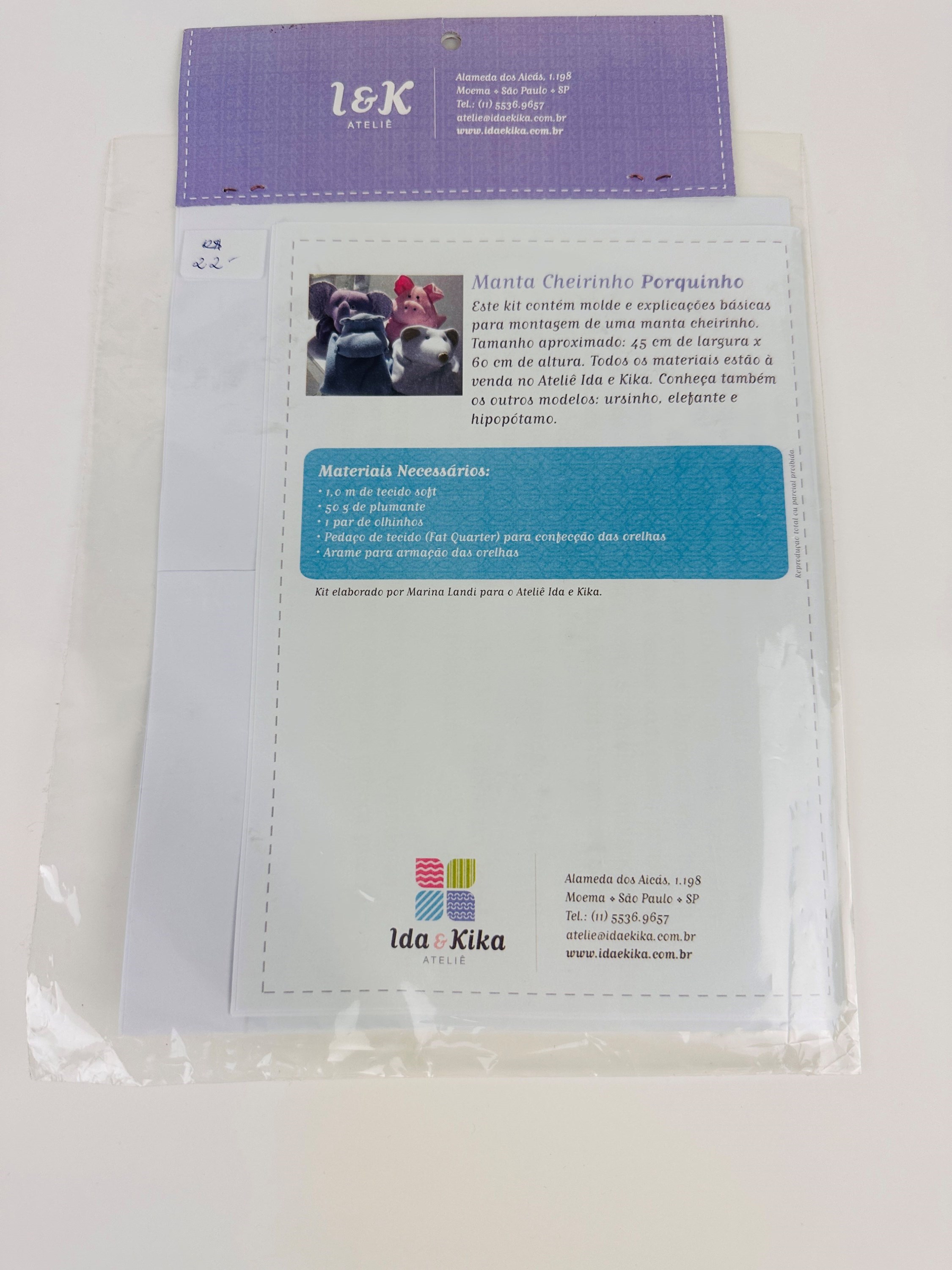 Projeto Manta Porquinho Bebê