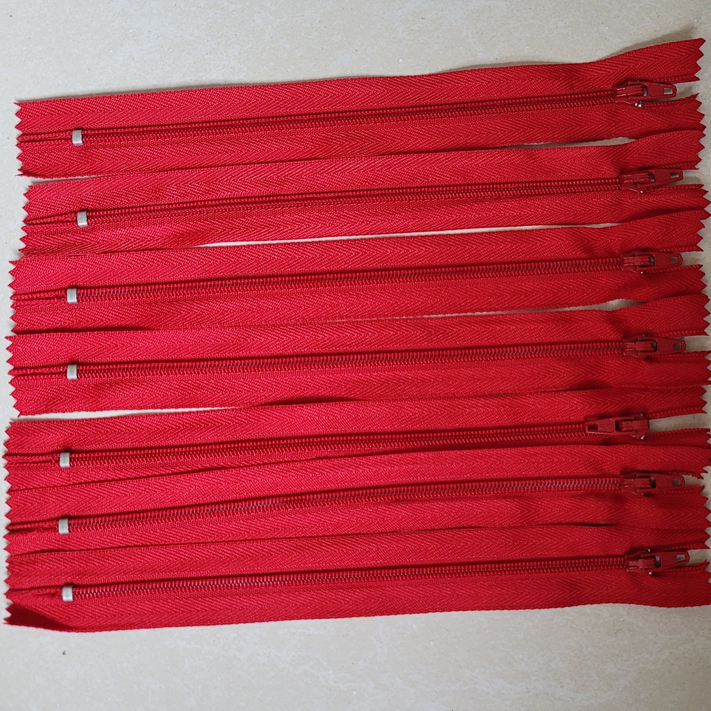 Kit com 7 - Zíper 18 cm