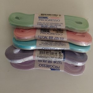 Kit com 5 fitas de cetim Progesso