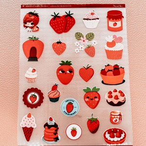 Adesivo para tecido - Coleção Morangos - Preço especial de lançamento