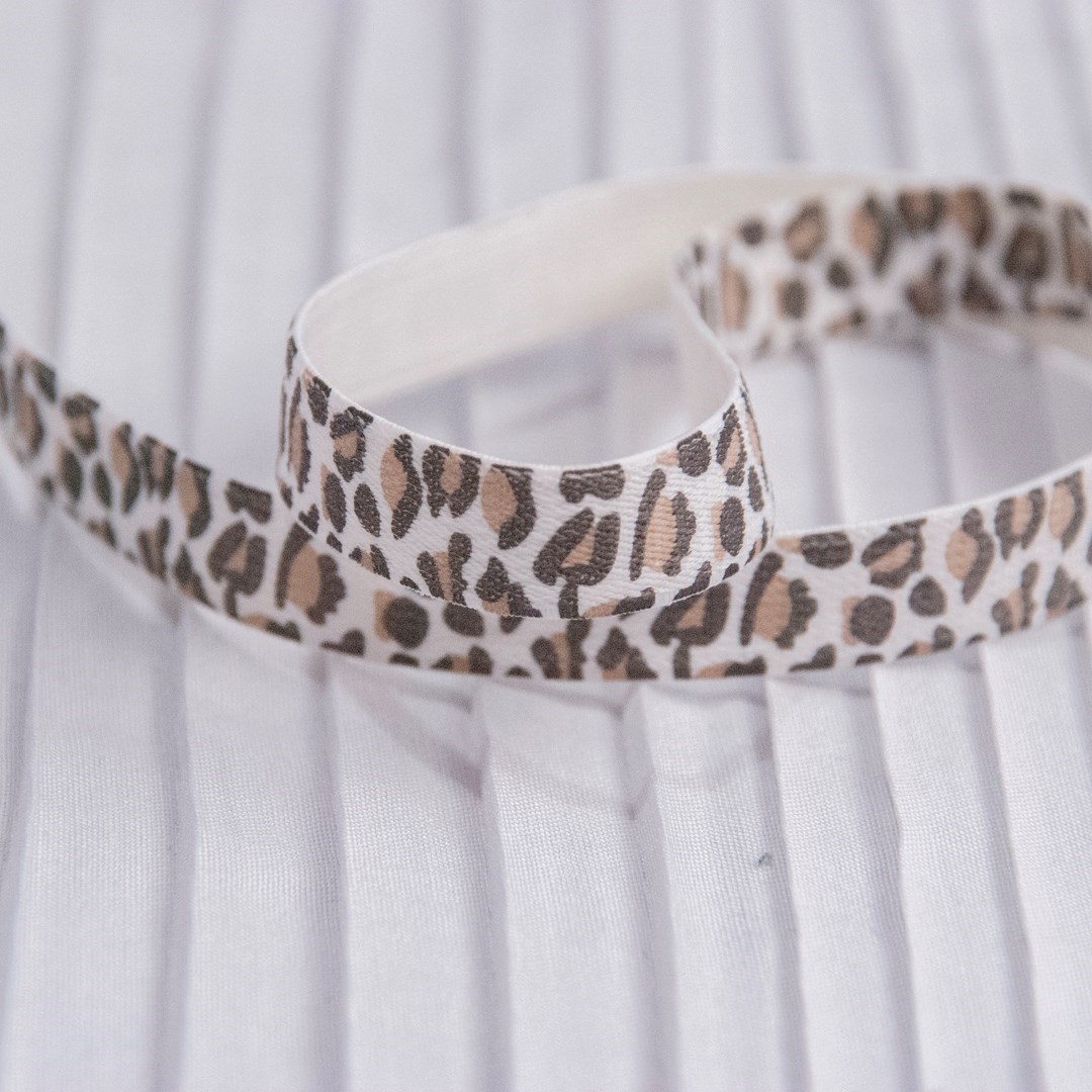 Elástico Alça Onça Bege - 11mmx25m