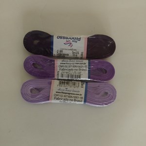 Kit com 3 fitas de cetim Progresso