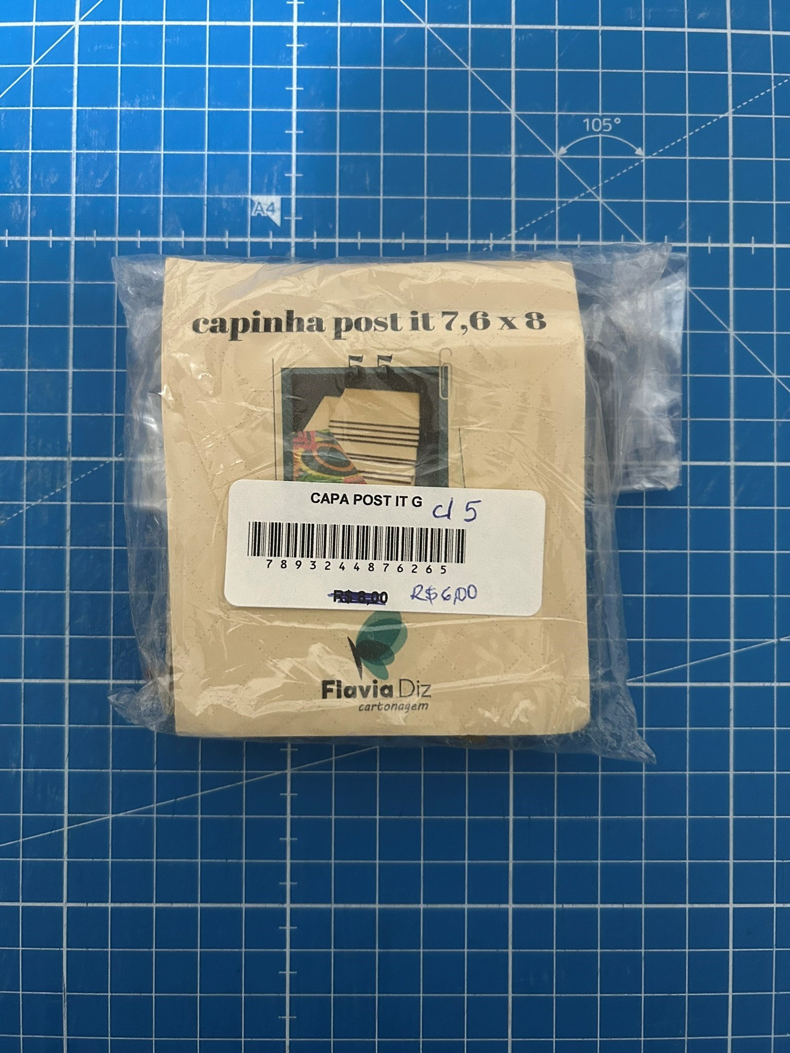 Kit de Cartonagem Flavia Diz - Capa Port-It G c/5