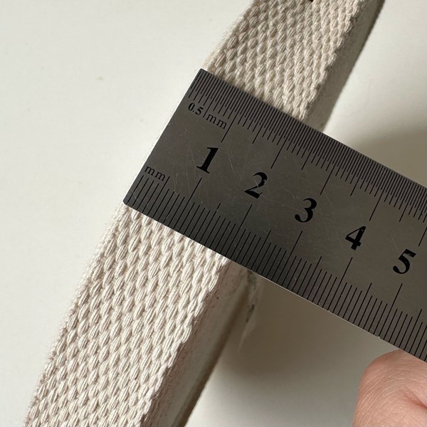 Rolo Alça Cadarço de Algodão Cru 20mm