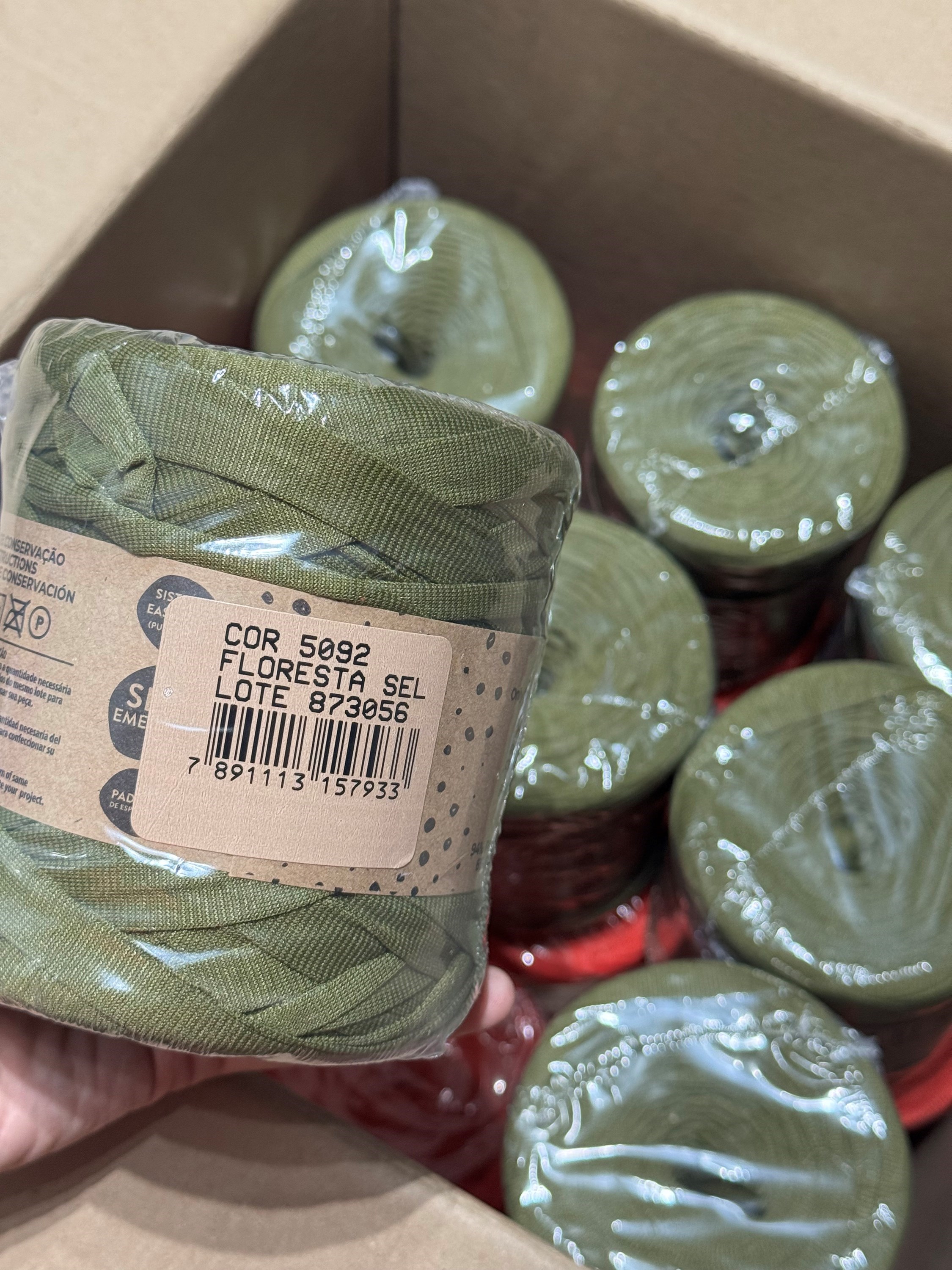 fio de malha premium 25mm Círculo verde floresta