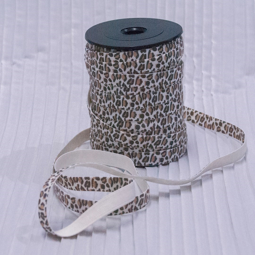 Elástico Alça Onça Bege - 11mmx25m