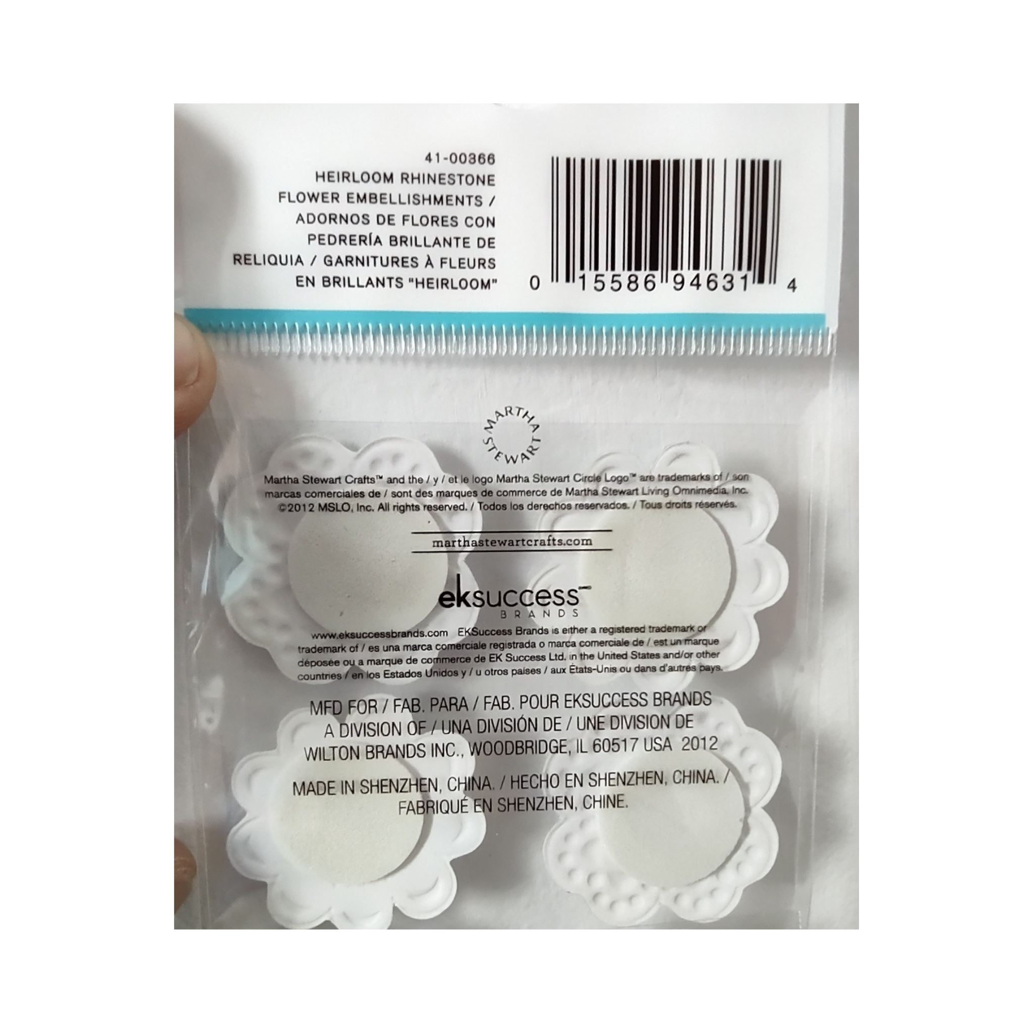 Adorno de flores com pedraria brilhante