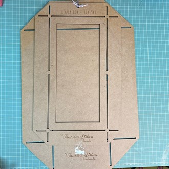 Kit de réguas para fazer caixa de embalagem no tamanho 30x15x8