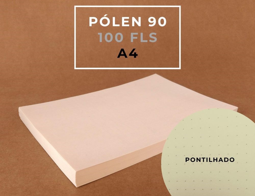 A4 papel pólen 90g - 100 folhas pontilhado