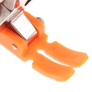 Calcador Sapata Pezinho Teflon Reta Zíper Convencional 3 Em 1 com Regulagem T3 