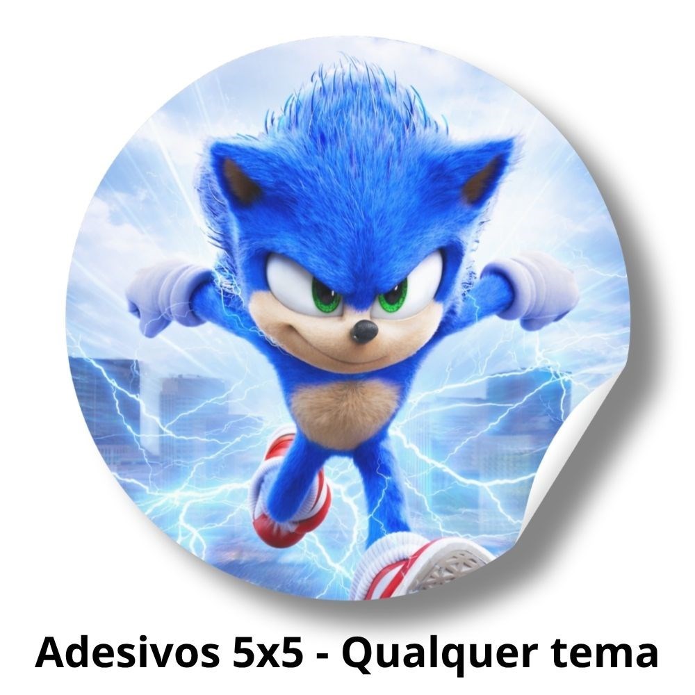 Adesivo 5x5 Sonic