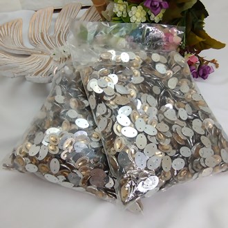 Chatom Oval Com Borda Cor Mel - 2 pacotes com aprox 250 gramas em cada