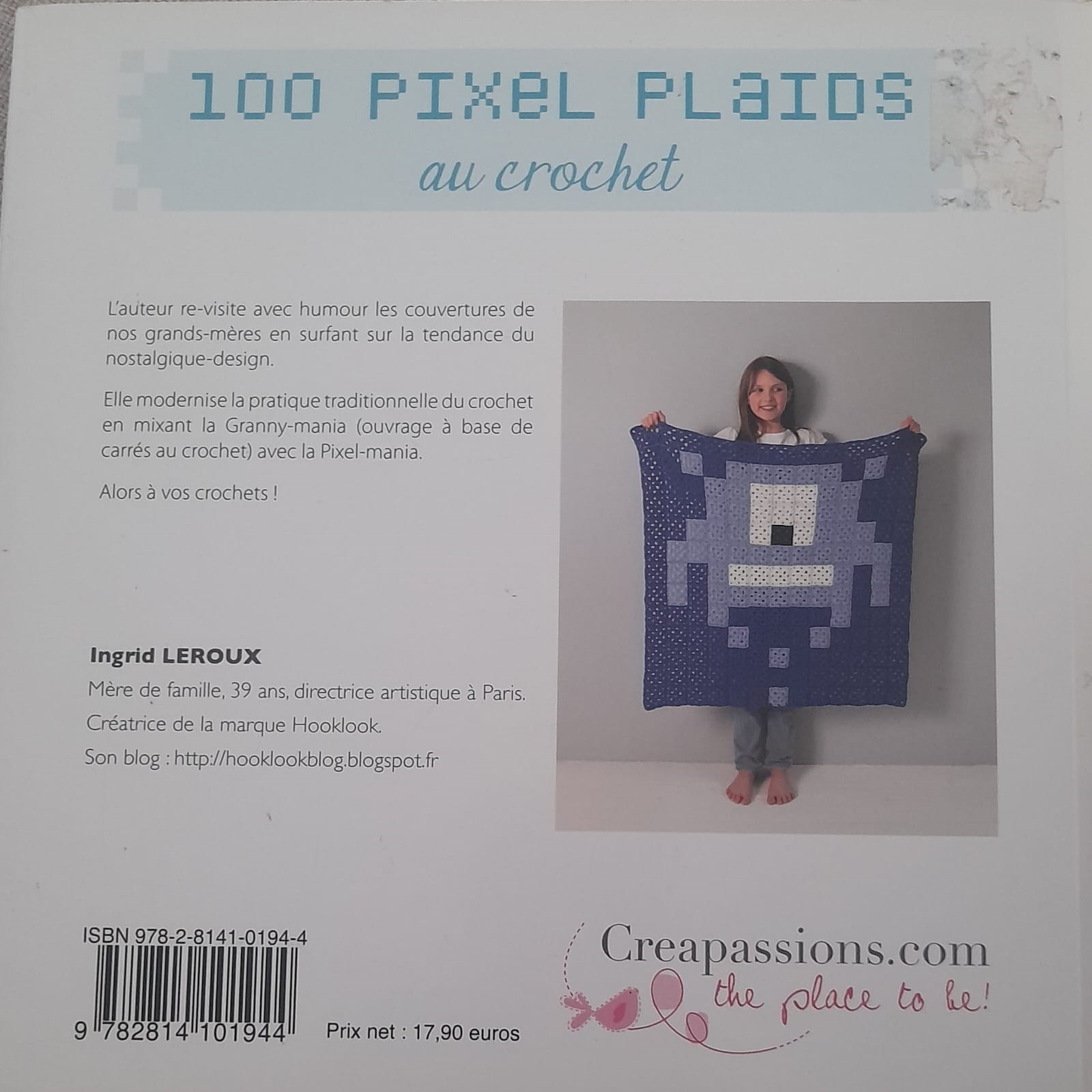 100 pixels plaids au crochet Capa comum