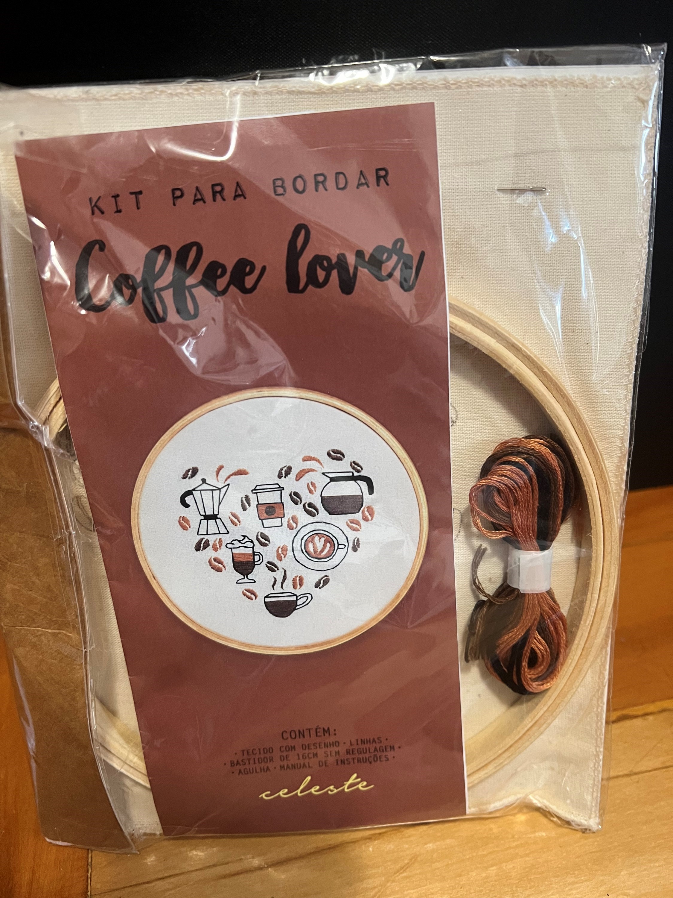Kit de bordado Coffee Lover 