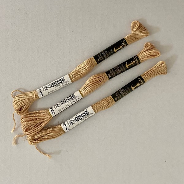 Kit 3 meadas linha Anchor Mouliné - cor 368