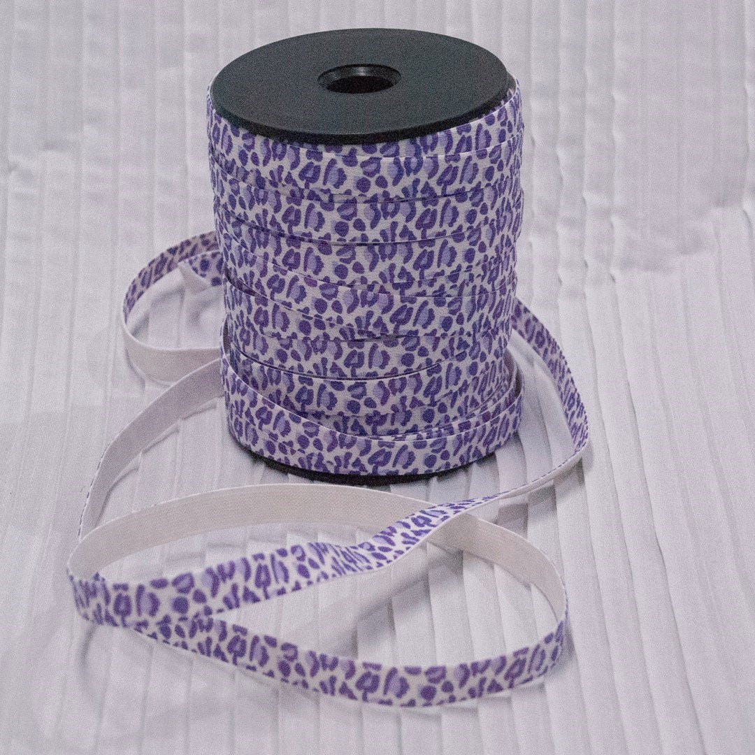 Elástico Alça Onça Lilás - 11mmx25m