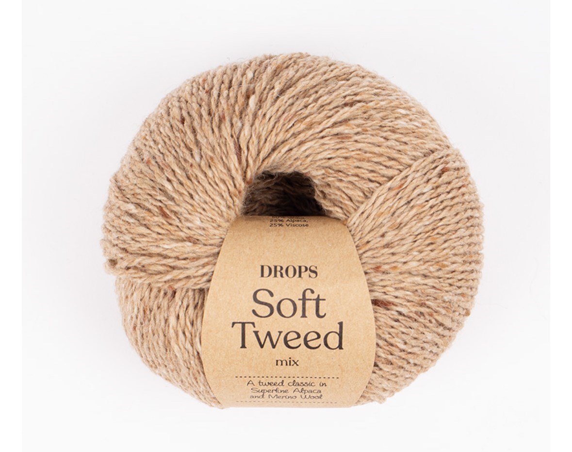 Lã DROPS Soft Tweed (importada, nova)