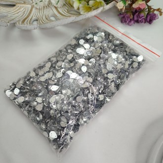 Chaton Gota Prata com Borda para Costura e Artesanato - pacote com 230 gramas