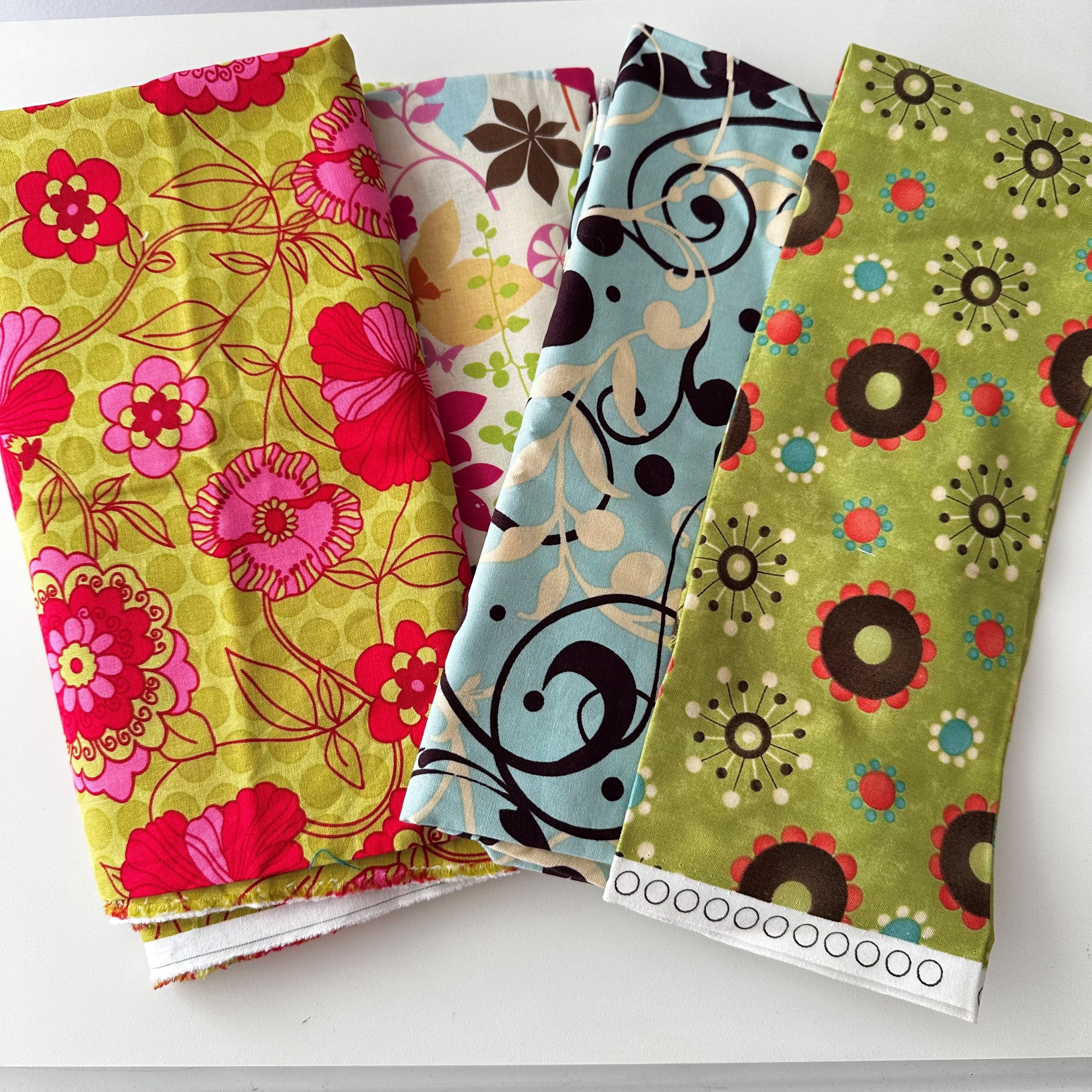 Kit de retalhos de tecidos importados florido