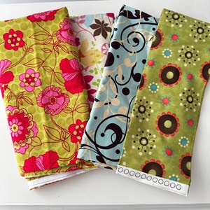 Kit de retalhos de tecidos importados florido