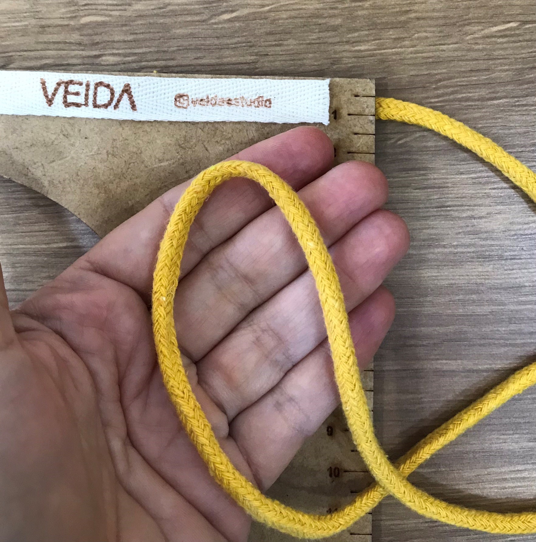 Cordão de algodão Trançado