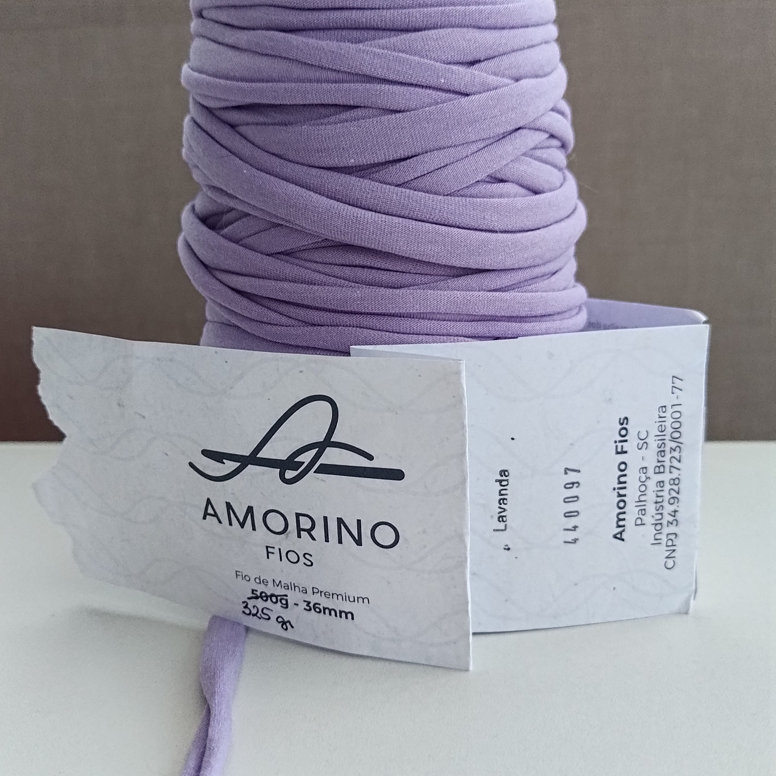 Fio de malha Amorino 36mm usado Lavanda