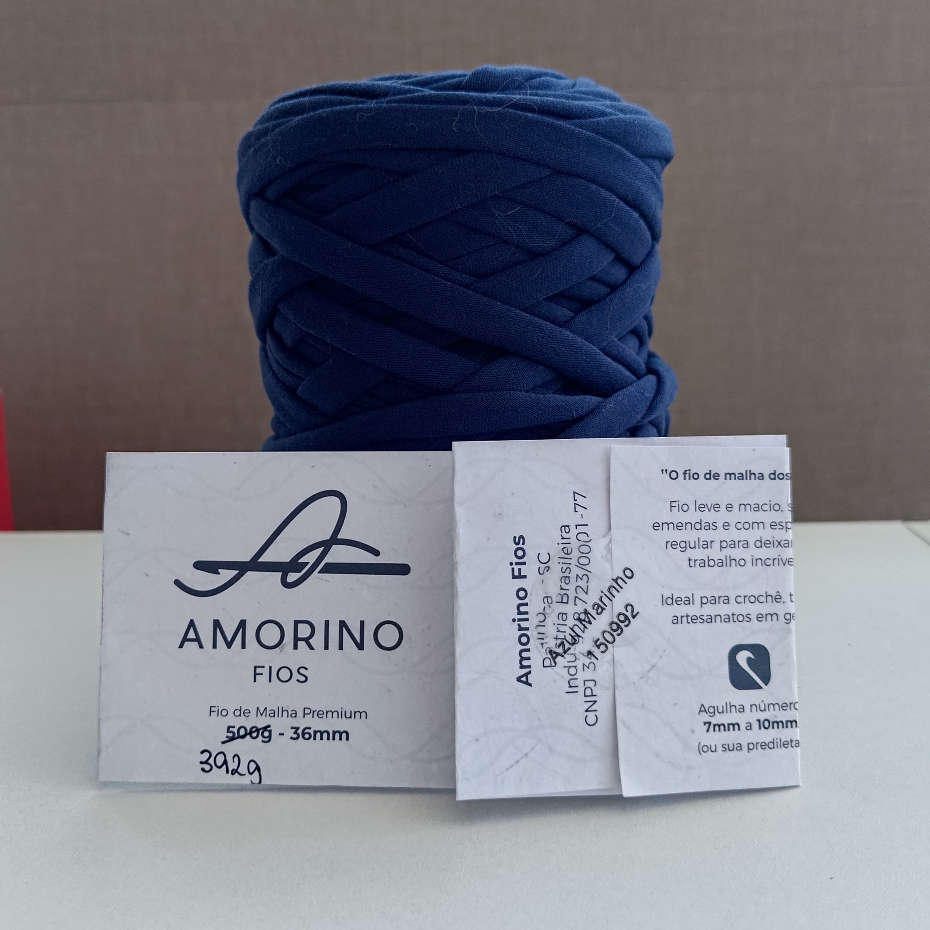 Fio de malha Amorino 36mm usado Azul Marinho 