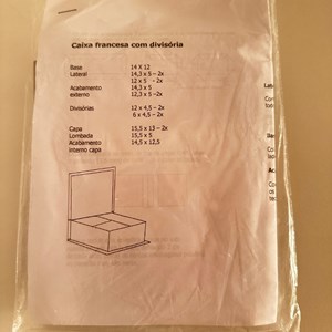 Kit de cartonagem caixa francesa