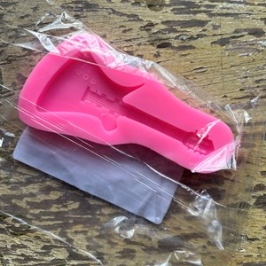 Molde de silicone 2d formato de guitarra para vela, resina ou cimento